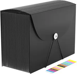 Expanding File Folder File Organizer 24 Pockets Document Organizers Letter Size Expandable Filing Box