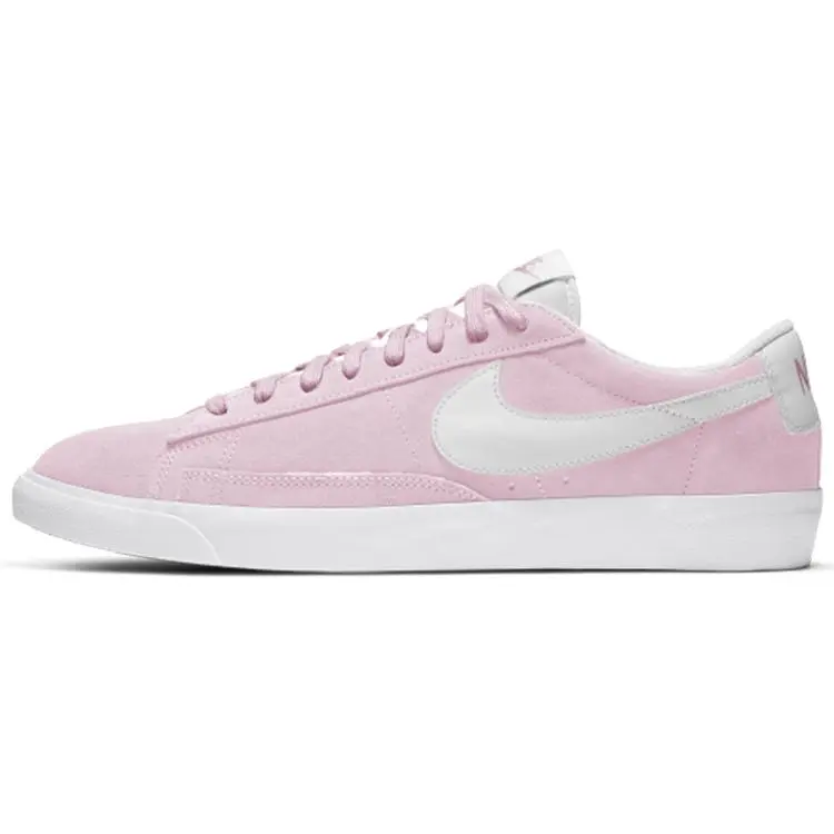 Men's Nike Blazer Low Casual Sneaker - Pink Foam Footwear, Comfortable Trainer Shoe, Low Top
