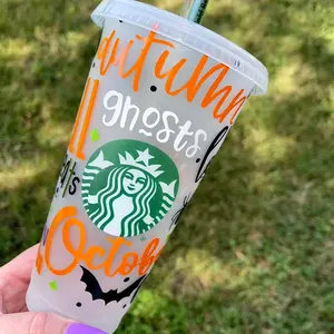 Halloween Fall Starbucks Cup