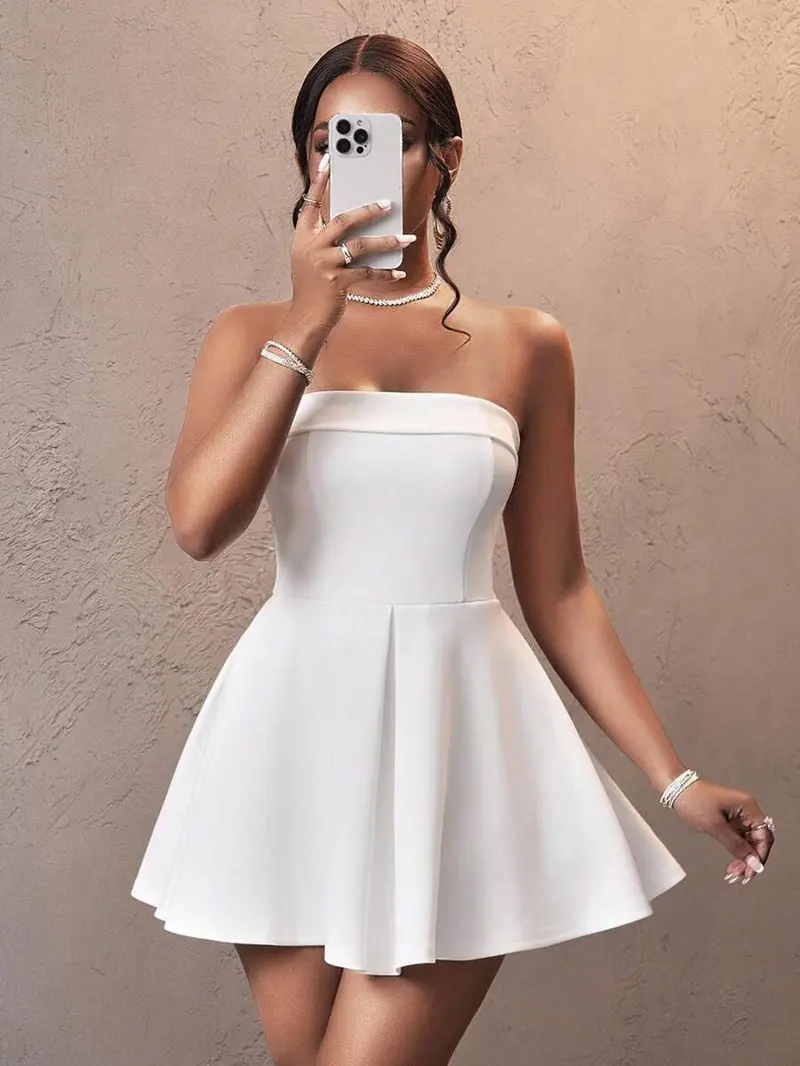 strapless graduation dress - TikTok Shop strapless graduation dress - TikTok Shop