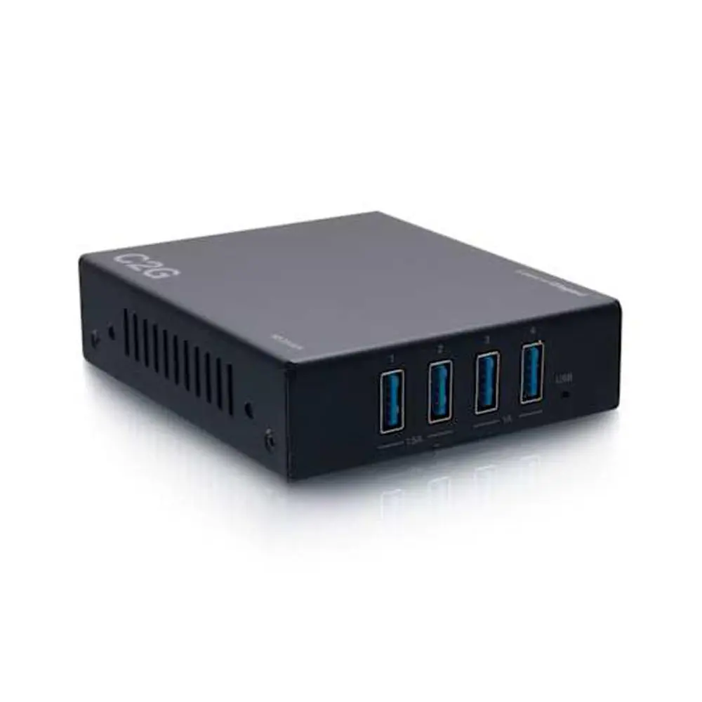 C2G Superbooster 4-Port USB over Cat6a Extender Kit - USB 3.2 Gen1 (5Gbps)