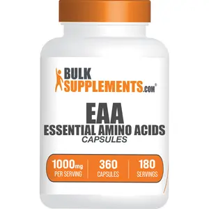 BulkSupplements - EAA Essential Amino Acids Capsules - Amino Acid Proteins  - 360ct Capsules - 1000mg per Serving