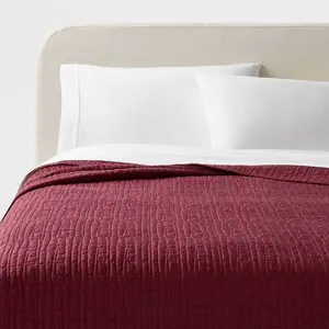 King TENCEL Quilt Wine Red - Threshold King TENCEL Quilt Wine Red - Threshold