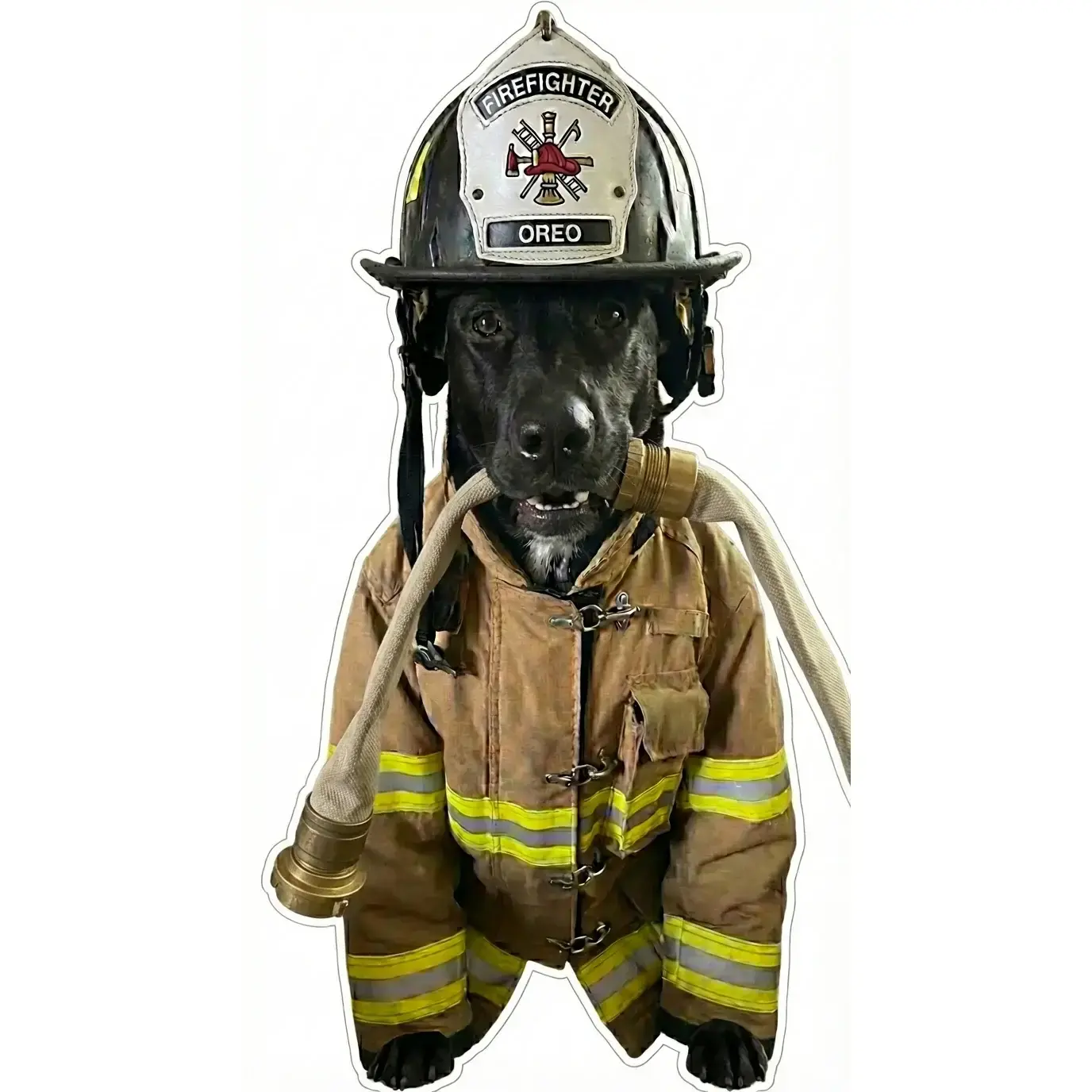Oreo Dog Firefighter Window or Helmet Decal Oreo Dog Firefighter Window or Helmet Decal
