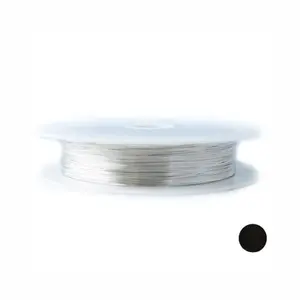 1Oz - 935 Argentium Silver Wire Half Hard Round Made in USA by CRAFT WIRE