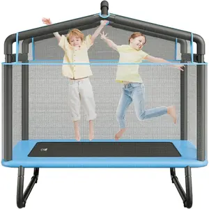VEVOR 6FT Trampoline 72 Indoor/Outdoor Trampoline, Mini Trampolines with Safety Enclosure Net, Gymnastics Bar, Hammock, Recreational Trampoline BirthdayVEVOR Super Brand Day