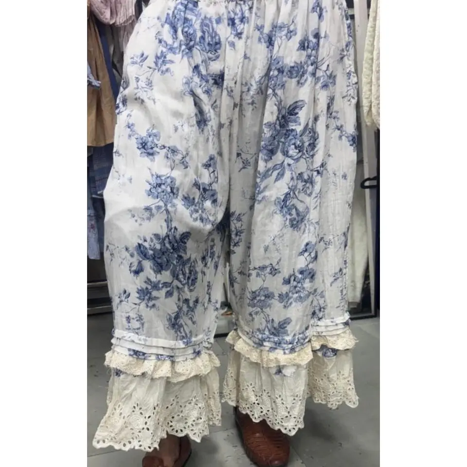 Blue Floral Bloomers