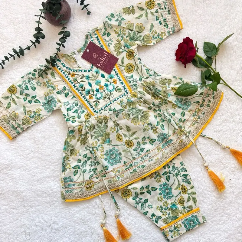 Girls Breathable Cotton 2pc Shalwar