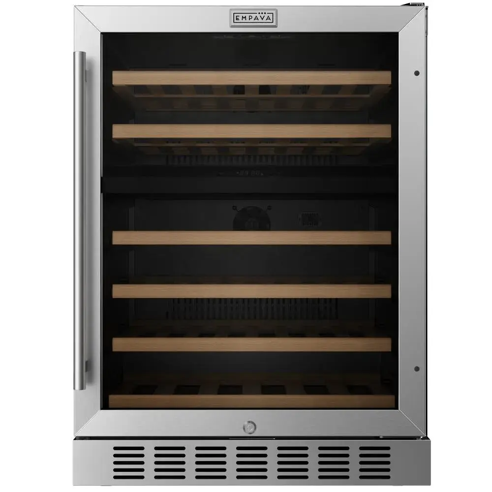 Empava 24-in Dual Zone No Frost Wine Cooler with Temperature Control - New All Seasons Large Household Refrigerator & Freezer Appliance for Alcohol Storage