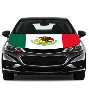 Mexico FLAG Car Hood Cover 4*5ft(120*155cm),Patriotic Mexico Flag for Car Hood Cover - Premium Sublimation Print Car Hood Flag, Engine Flag