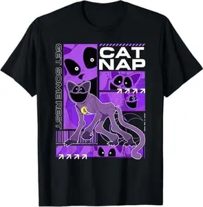 Poppy Playtime Cat Nap Get Some Rest Multiple Pose T-Shirt