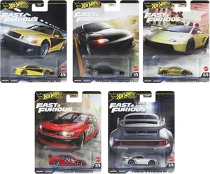 Mattel - Hot Wheels Premium 1:64 Fast & Furious 10-Piece M Assortment  [COLLECTIBLES] Ships IN OWN Container , Toy Car, Assortment