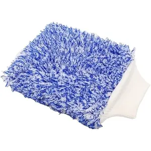 Microfiber Car Wash Mitt Absorbent Detailing Washing Gloves Automotive Car Cleaning Supplies for Cars Motorcycles Suvs Trucks Boats, 7 x 11 Inches