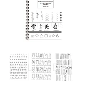Nail Art Practice Sheets - 4 Pack for Perfect Manicure