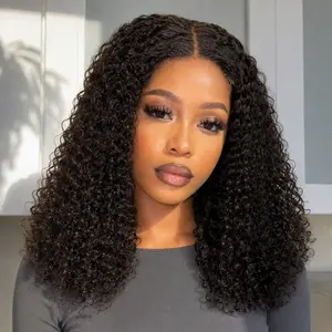 [Lowest $69.99] CindiRiver Glueless Jerry Curly Wig Pre Cut 5x5 HD Lace Closure Wig 100% Raw Human Hair Pre Bleached Pre Plucked Natural Hairline Wear Go Wig for Black Women 280% Density Beginner Friendly #SummerVibes