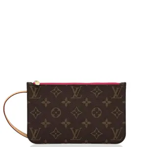 Pre-owned Louis Vuitton Leather clutches & wristlets Clutch Monogram Brown (dh010826c2)