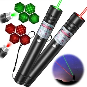 Rechargeable Green Laser Pointer Laser Light Flashlight Laser Light Cat Toy Red and Green Light Starry Sky USB Charging Infrared Cat Teaser Laser Pen