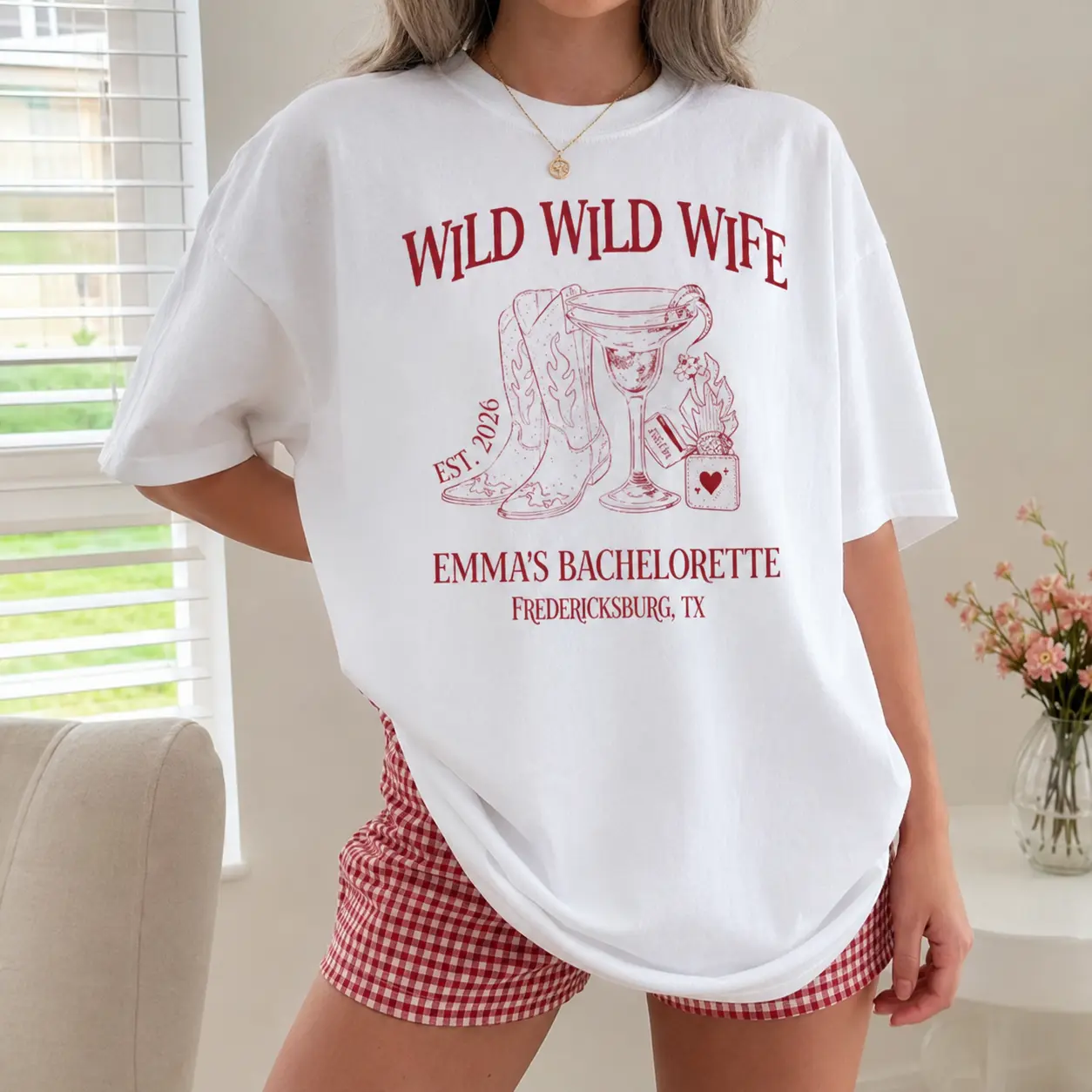 Personalized Wild West Bachelorette Shirt, Custom Cowgirl Bridal Party Tee, Bride and Bridesmaid Weekend Top