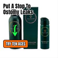 Ten Aces Medical Adhesive Spray for Ostomy skin barriers - STOP