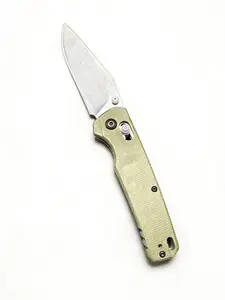 ! EXCLAMATION Compact EDC Folding Training Knife, High Hardness Steel Blade, 1-Handed Lock, Wear-Resistant Outdoor Camping Multifunctional Tool, Holiday Gift for Men, One-Handed Lock