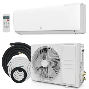12,000 BTU Mini Split Air Conditioner with Heat Pump, 21 SEER, Cools Up to 750 Sq. Ft, Inverter AC with Installation Kit & Remote, Ductless AC Unit with Pre-Charged Condenser, 230V, White