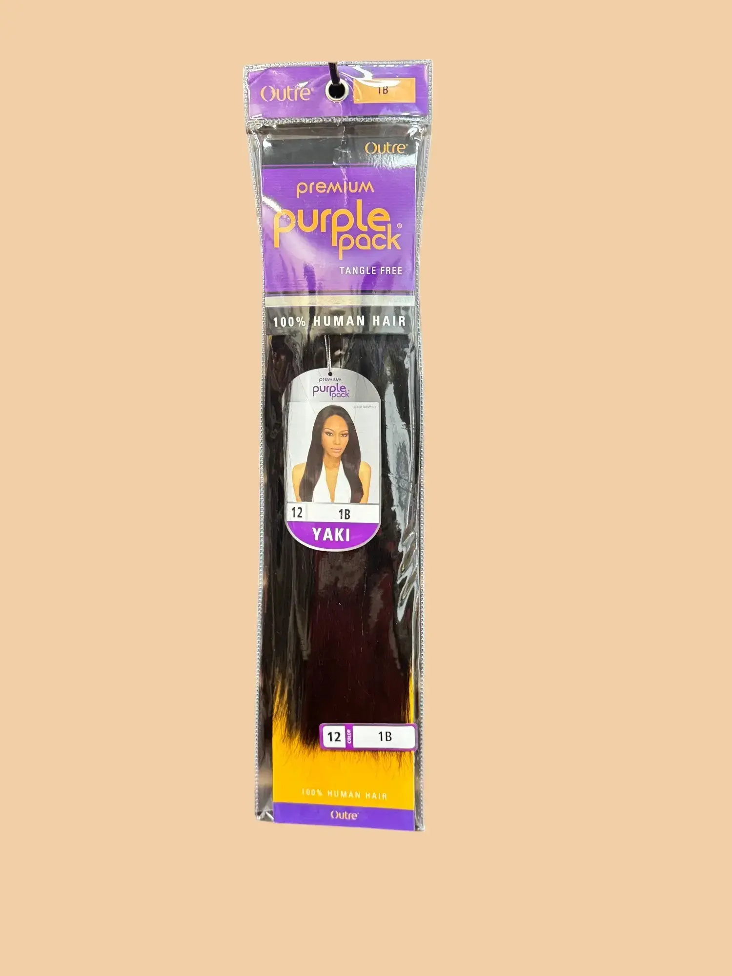 Outre Premium Purple Pack Yaki Synthetic Hair Extension 12 Inch Heat Resistant Tangle Free for Everyday & Special Occasion Styles