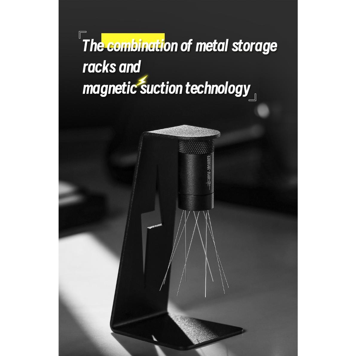 MHW-3BOMBER Espresso Distribution Tool Coffee WDT Adjustable Needles Stirrer with Magnetic Rack Professional Barista Accessories