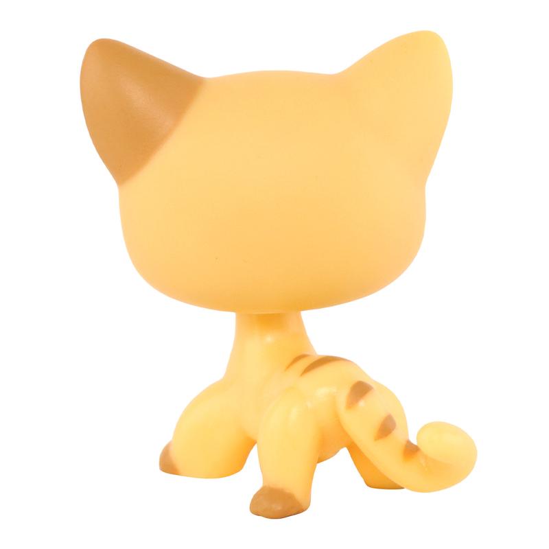 Mini Pet Shop Shorthair Cat  #886 with Accessories Cat Figure compitable with LPS Collection