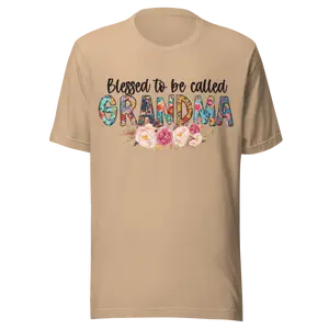 Blessed to Be Called Grandma Sweatshirt 💖 Floral Patchwork Design | Cute Grandma Gift