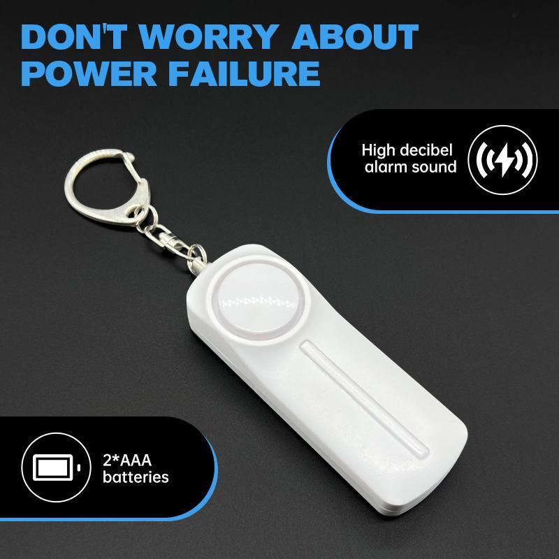 Personal Security Alarm, Emergency Portable Alarm with Flashlight, 130dB Loud Keychain Safety Night Light Anti-pervert Alarm for Women, Elder, Girl-YY