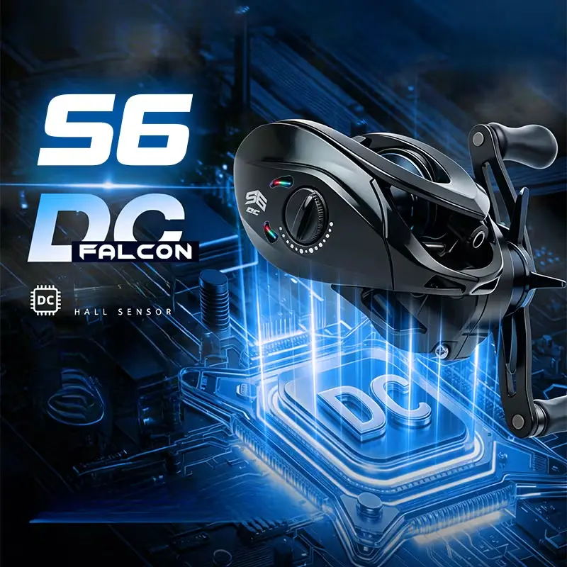 TRONMER S6-DC Baitcasting Reel - 2g Micro Lure Start, Anti-Backlash, 7.2:1 Gear Ratio, Lightweight Casting Wheel, 2-Color Option for Freshwater Bass Fishing