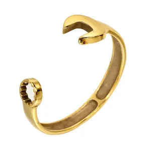 Unisex Stainless Steel Wrench Screw Bracelet