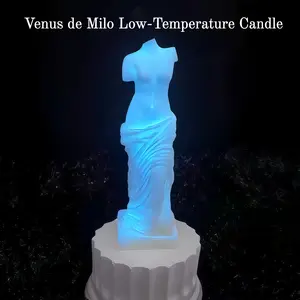 [Wildry]Venus de Milo Scented Low-Temperature Candle — Skin-Safe Luminous Glow Romantic Ambiance Perfect for Couples' Intimate Interaction