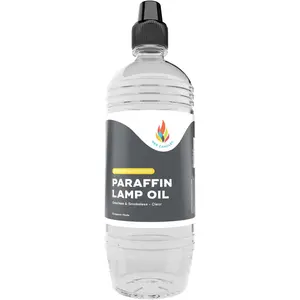 Liquid Paraffin Lamp Oil - Half-Liter (500mL) - , Odorless, Ultra Clean   for Indoor and Outdoor Use (Clear)