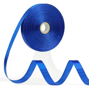 60 Yards 1/2 Inch Royal Blue Satin Ribbon for Gift Wrapping Crafts Flower Bouquet Wedding Baby Shower Father's Day Christmas Halloween