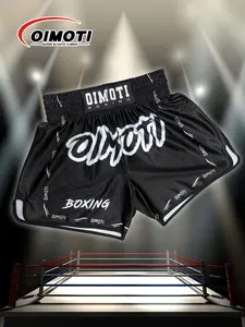Hot Selling Boxing Pants Loose Quick-Dry Muay Thai Fitness Running One Championship Breathable Super Elastic High Waist Men Women Breathable Athletic Shorts
