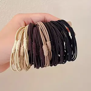 Nylon hair ties for adults, simple and versatile, high elasticity, does not damage hair, versatile hair accessory