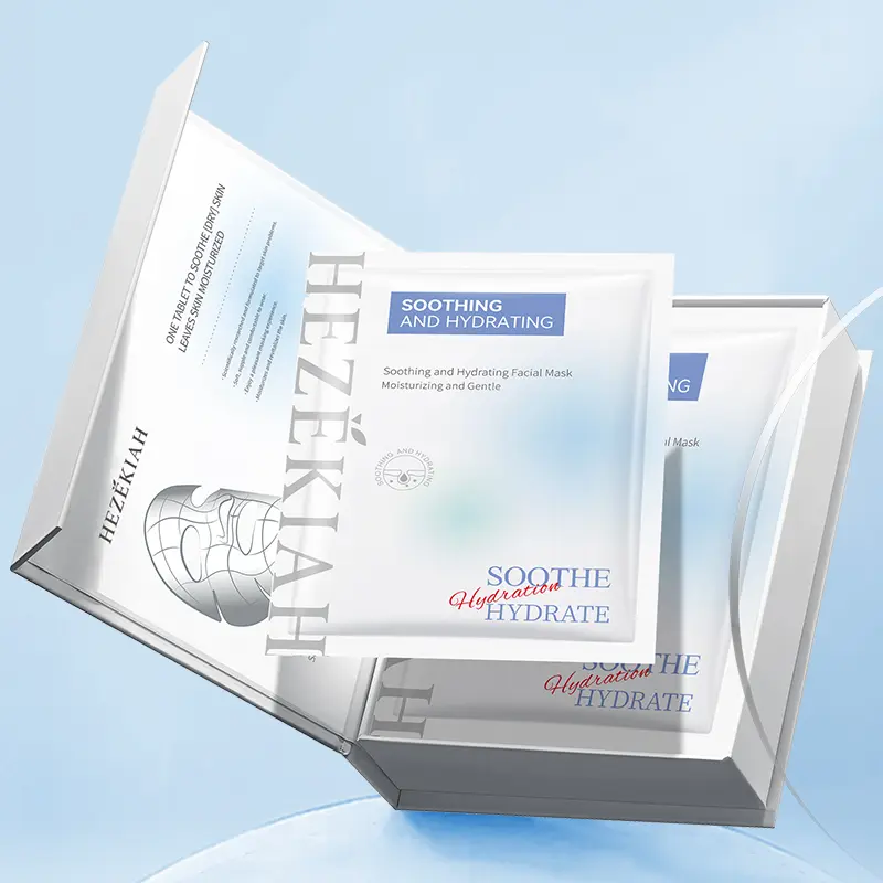 HEZEKIAH Unisex Sheet Facial Mask Multi-Pack - Ceramides-Rich Moisturizing Mask, Gentle Hydration for Sensitive and Normal Adult Skin Types, Seven Leaf Saponins,Sodium Hyaluronate,Niacinamide,Centella Asiatica Extract,Hydrolyzed Wheat Protein, All Skin Ty