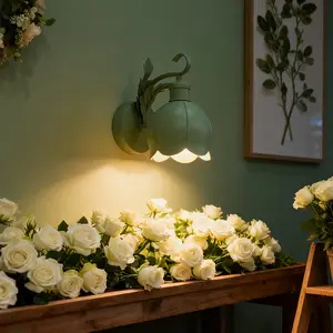Rustic Style Wall Lamp, Bedroom Night Light, Hallway Auxiliary Lighting, Living Room Background Light, Vanity Light, E27/E26 Base, No Bulb Included