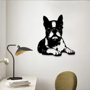 1pc Boston Terrier Wall Art, Boston Terrier Statue Mural, Perfect for Pet Corner, Playroom, Dog House Decor, Pet Lovers Day Decor, Ideal Gift for Dog Owners