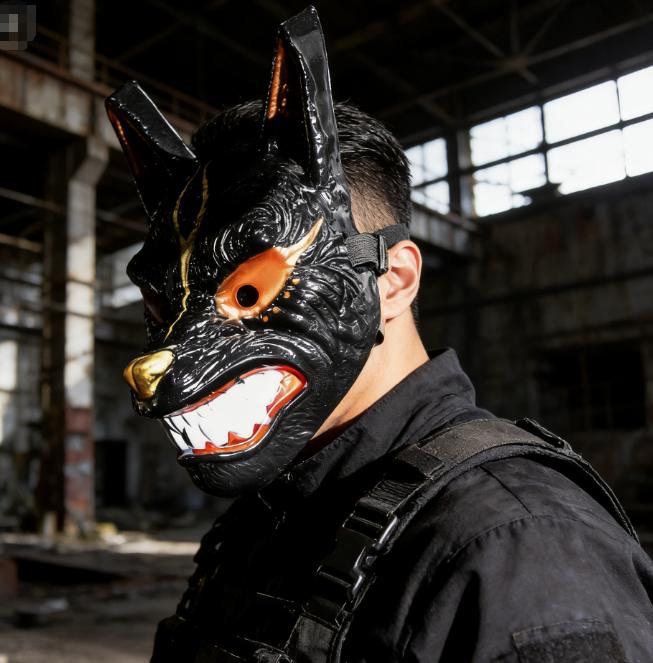 New Wolf King Wolf Face Mask Halloween Makeup Ball Dress Up COS Funny Horror Mask Bar Party Mask creative prank gift