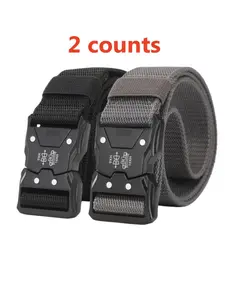 Tactical Waist Belt, Durable Automatic Buckle Belt, Casual Web Belt, Unisex Accessories for Men and Women, Perfect for Outdoor Adventures