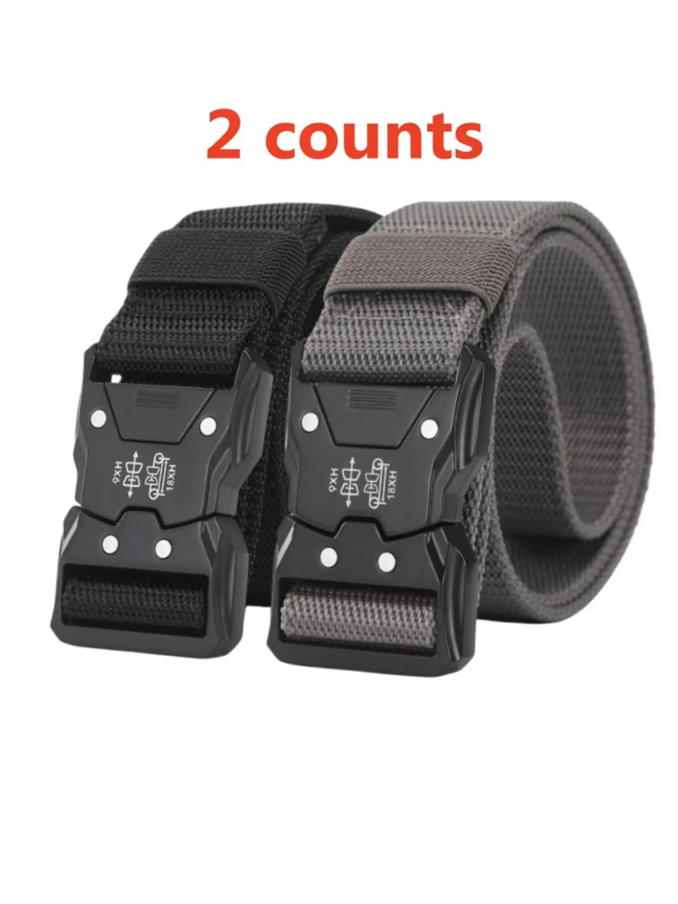 Tactical Waist Belt, Casual Waistband for Men, Durable Adjustable Metal Buckle Belts for Men, Unisex Accessories for Men and Women, Fashion Accessorie