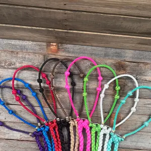 Lariat  Hackamore and Double Reins - Assorted Colors