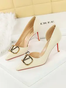 Women's Stiletto Heels, Satin Upper Material, Rubber Sole, Pointed Toe Design, Casual & Party Wear, All Season Footwear, High Heel