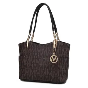 MKF Collection Braylee M Signature Tote by Mia K with Gold Chain Strap and Unique Design