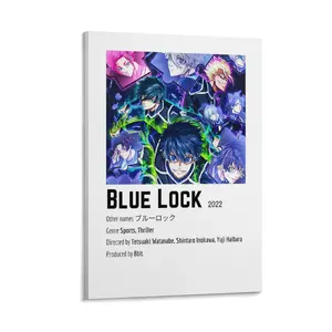 Blue Lock Anime Poster (5) Canvas Poster Bedroom Decor Sports Landscape Office Room Decor Gift Frames Wall Ornaments Artistic