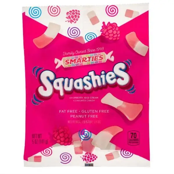 Smarties Squashies 5 Ounce Peg Bag (1 Pack) candy Snack Sweet