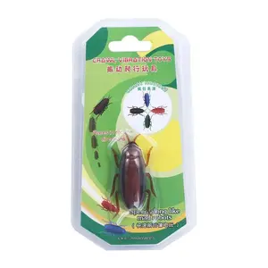 Electric Crawling Cockroach Toys Funny Simulation Fake Roach Prank Toys Trick Joke Toy Novelty Gadgets Scary Spoof Toy