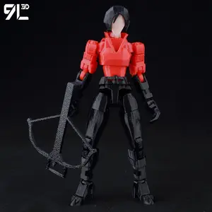 9L3D Titan13 Short Hair Ada Wong with Crossbow Action Figure LUCKY13 Multi-Jointed T13 Dummy13 3D Printed Collectible Toys